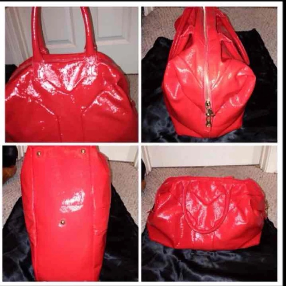 Ysl red patent leather Easy